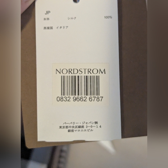 Burberry Skinny Silk Scarf - Archive Belt & Check pattern - Picture 6 of 6